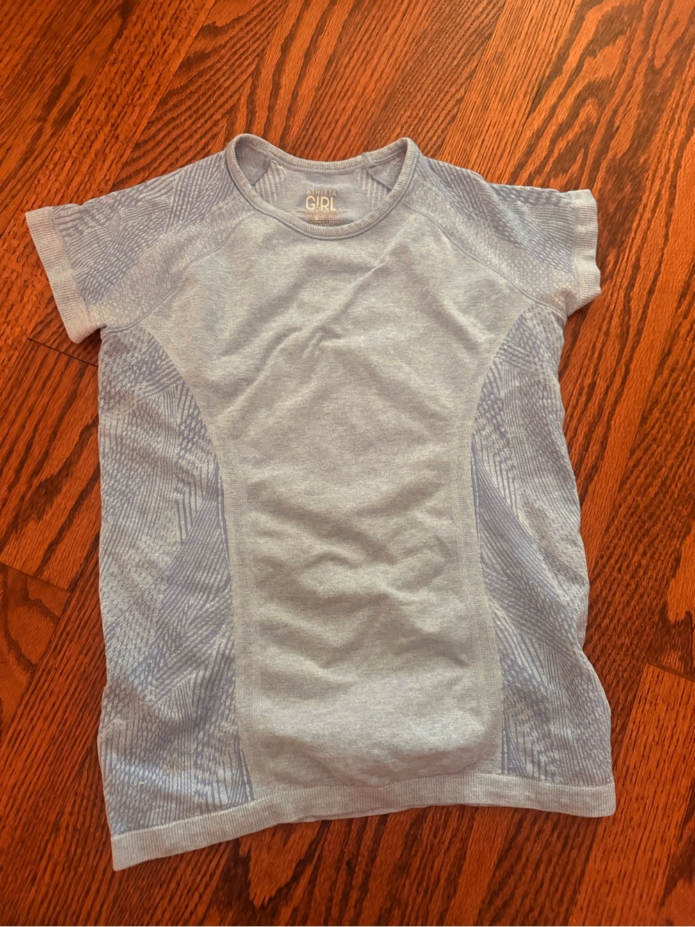 Athleta Girls' Short Sleeve Seamless Tee - Light Blue